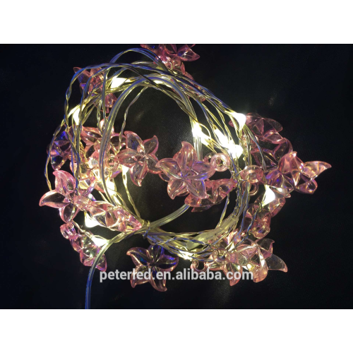 Christmas decoration LED battery operated indoor copper string light with shapes